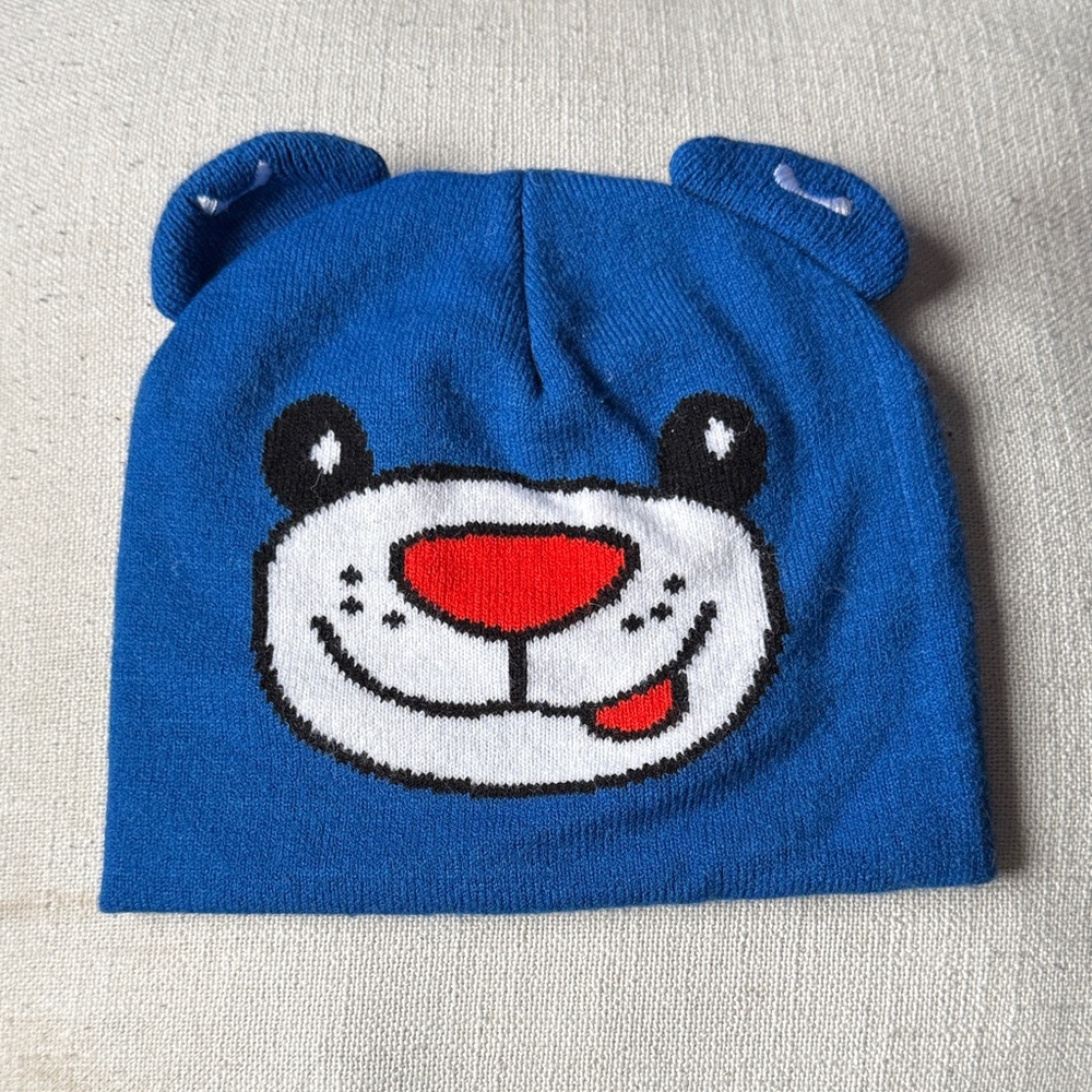 Blue Bear Kids Hat with ears